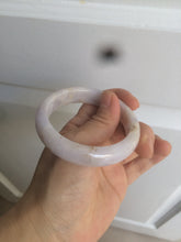 Load image into Gallery viewer, 53.8mm certificated Type A 100% Natural light purple/white/yellow Jadeite Jade bangle K112-4023