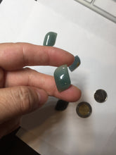Load image into Gallery viewer, 100% natural type A Guatemala jadeite jade icy watery yellow green black Willow leaf pendant group BP63