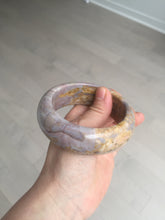 Load image into Gallery viewer, 57.8mm 100% natural red/orange/purple/pink chubby Sardonyx(战国红) bangle SY72