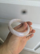 Load image into Gallery viewer, 53.8mm certificated Type A 100% Natural light purple/white/yellow Jadeite Jade bangle K112-4023