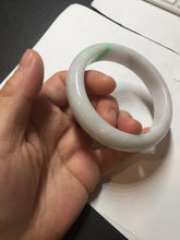 Load image into Gallery viewer, 56.5mm certified Type A 100% Natural sunny green/purple/white(白底青) Jadeite Jade bangle BF139-4075
