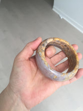 Load image into Gallery viewer, 57.8mm 100% natural red/orange/purple/pink chubby Sardonyx(战国红) bangle SY72