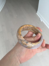 Load image into Gallery viewer, 57.8mm 100% natural red/orange/purple/pink chubby Sardonyx(战国红) bangle SY72