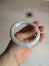 Load image into Gallery viewer, 55.5mm Certified type A 100% Natural light green/purple Jadeite bangle AZ89-1624