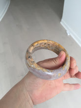 Load image into Gallery viewer, 57.8mm 100% natural red/orange/purple/pink chubby Sardonyx(战国红) bangle SY72