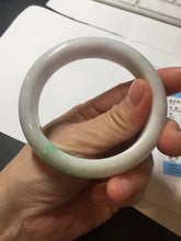 Load image into Gallery viewer, 56.5mm certified Type A 100% Natural sunny green/purple/white(白底青) Jadeite Jade bangle BF139-4075