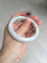 Load image into Gallery viewer, 55.5mm Certified type A 100% Natural light green/purple Jadeite bangle AZ89-1624