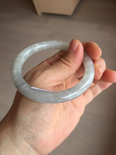 Load image into Gallery viewer, 54mm certified natural 100% natural Type A light green round cut jadeite jade bangle BS74-1021