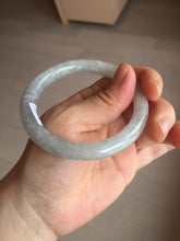 Load image into Gallery viewer, 54mm certified natural 100% natural Type A light green round cut jadeite jade bangle BS74-1021