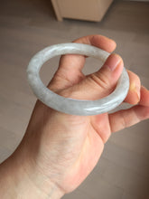 Load image into Gallery viewer, 54mm certified natural 100% natural Type A light green round cut jadeite jade bangle BS74-1021