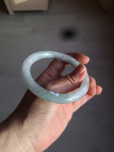 Load image into Gallery viewer, 58mm certified 100% natural type A light green/white round cut jadeite jade bangle AZ101-2808