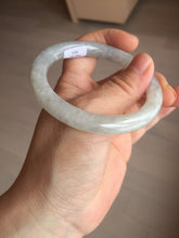 Load image into Gallery viewer, 54mm certified natural 100% natural Type A light green round cut jadeite jade bangle BS74-1021