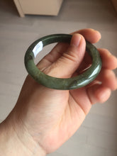 Load image into Gallery viewer, 50mm Certified Type A 100% Natural dark green/gray/black Jadeite Jade bangle PA7-3457 ($19.99 group)