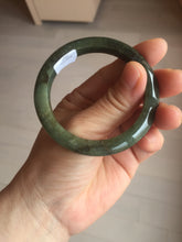 Load image into Gallery viewer, 50mm Certified Type A 100% Natural dark green/gray/black Jadeite Jade bangle PA7-3457 ($19.99 group)