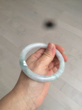 Load image into Gallery viewer, 58mm certified 100% natural type A light green/white round cut jadeite jade bangle AZ101-2808