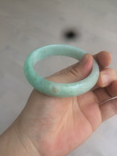 Load image into Gallery viewer, 55.7mm 100% natural Type A sunny green/brown/white jadeite jade bangle AX46-2830