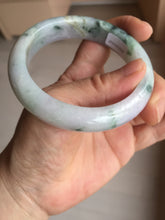 Load image into Gallery viewer, 55.6mm Certified type A 100% Natural sunny green/purple/yellow(Fu LU SHOU) Jadeite bangle BN41-5127