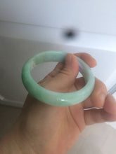 Load image into Gallery viewer, 55.7mm 100% natural Type A sunny green/brown/white jadeite jade bangle AX46-2830