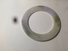 Load image into Gallery viewer, 58mm certified Type A 100% Natural green/purple/yellow flat style Jadeite jade bangle C89-2
