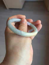 Load image into Gallery viewer, 51.5mm certified 100% natural Type A light green/blue/yellow round cut jadeite jade bangle BS12-9562