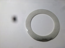 Load image into Gallery viewer, 53mm certified Type A 100% Natural white/brown flat style Jadeite jade bangle C89-4