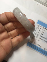 Load image into Gallery viewer, 50.5mm certified 100% natural Type A sunny green/light purple jadeite jade bangle PC42-0687