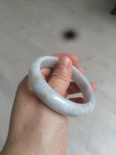 Load image into Gallery viewer, 53.2mm Certified type A 100% Natural light green/purple Jadeite bangle AZ87-1632
