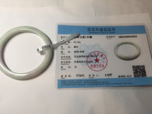 Load image into Gallery viewer, 57mm certified Type A 100% Natural green purple Jadeite Jade bangle PC40-4033
