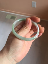 Load image into Gallery viewer, 48mm certified 100% natural Type A light green purple slim oval jadeite jade bangle PB207-2839