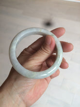 Load image into Gallery viewer, 55.6 mm Certified type A 100% Natural light green Jadeite bangle AZ86-1636
