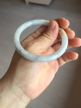 Load image into Gallery viewer, 54mm certified 100% natural Type A light yellow/white/purple/black(Wuji) round cut jadeite jade bangle BS9-9567