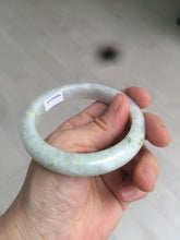 Load image into Gallery viewer, 55.6 mm Certified type A 100% Natural light green Jadeite bangle AZ86-1636