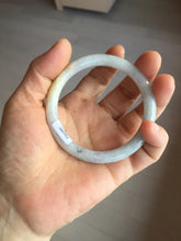 Load image into Gallery viewer, 54mm certified 100% natural Type A light yellow/white/purple/black(Wuji) round cut jadeite jade bangle BS9-9567