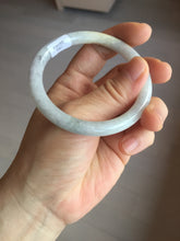Load image into Gallery viewer, 54mm certified 100% natural Type A light yellow/white/purple/black(Wuji) round cut jadeite jade bangle BS9-9567