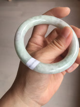 Load image into Gallery viewer, 53.9mm Certified 100% natural Type A light green purple brown chubby round cut jadeite jade bangle BQ16-5818