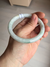 Load image into Gallery viewer, 55mm Certified Type A 100% Natural light green yellow round cut Jadeite Jade bangle Q134-2846