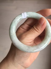 Load image into Gallery viewer, 53.9mm Certified 100% natural Type A light green purple brown chubby round cut jadeite jade bangle BQ16-5818