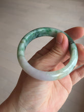 Load image into Gallery viewer, 51.5mm certified 100% natural Type A sunny green/purple/yellow(FU LU SHOU)  jadeite jade bangle BK45-5080