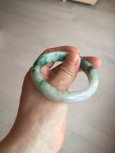 Load image into Gallery viewer, 51.5mm certified 100% natural Type A sunny green/purple/yellow(FU LU SHOU)  jadeite jade bangle BK45-5080