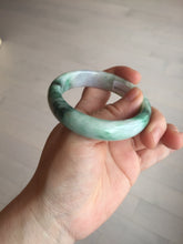 Load image into Gallery viewer, 51.5mm certified 100% natural Type A sunny green/purple/yellow(FU LU SHOU)  jadeite jade bangle BK45-5080