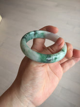 Load image into Gallery viewer, 51.5mm certified 100% natural Type A sunny green/purple/yellow(FU LU SHOU)  jadeite jade bangle BK45-5080