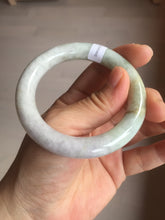 Load image into Gallery viewer, 51mm Certified 100% natural Type A light green purple brown chubby round cut jadeite jade bangle BQ15-5802