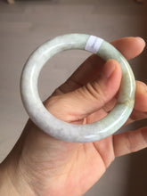Load image into Gallery viewer, 51mm Certified 100% natural Type A light green purple brown chubby round cut jadeite jade bangle BQ15-5802