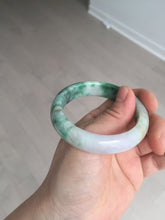 Load image into Gallery viewer, 51.5mm certified 100% natural Type A sunny green/purple/yellow(FU LU SHOU)  jadeite jade bangle BK45-5080