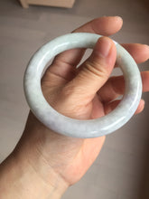 Load image into Gallery viewer, 56.6mm Certified 100% natural Type A light green purple brown chubby round cut jadeite jade bangle BQ14-5819