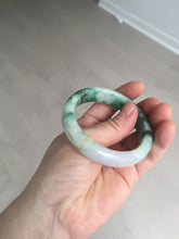 Load image into Gallery viewer, 51.5mm certified 100% natural Type A sunny green/purple/yellow(FU LU SHOU)  jadeite jade bangle BK45-5080