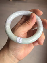 Load image into Gallery viewer, 56.6mm Certified 100% natural Type A light green purple brown chubby round cut jadeite jade bangle BQ14-5819