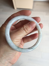Load image into Gallery viewer, 57.5mm certified 100% natural type A light green/purple/yellow(FU LU SHOU) round cut jadeite jade bangle BN57-3122