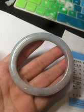 Load image into Gallery viewer, 56.7mm Certified type A 100% Natural green/blue/purple Jadeite Jade bangle L141-9629