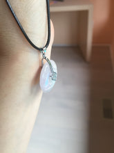 Load image into Gallery viewer, 23-26mm Type A 100% Natural light purple green yellow white Jadeite Jade Safety Guardian Button donuts Pendant group BP65